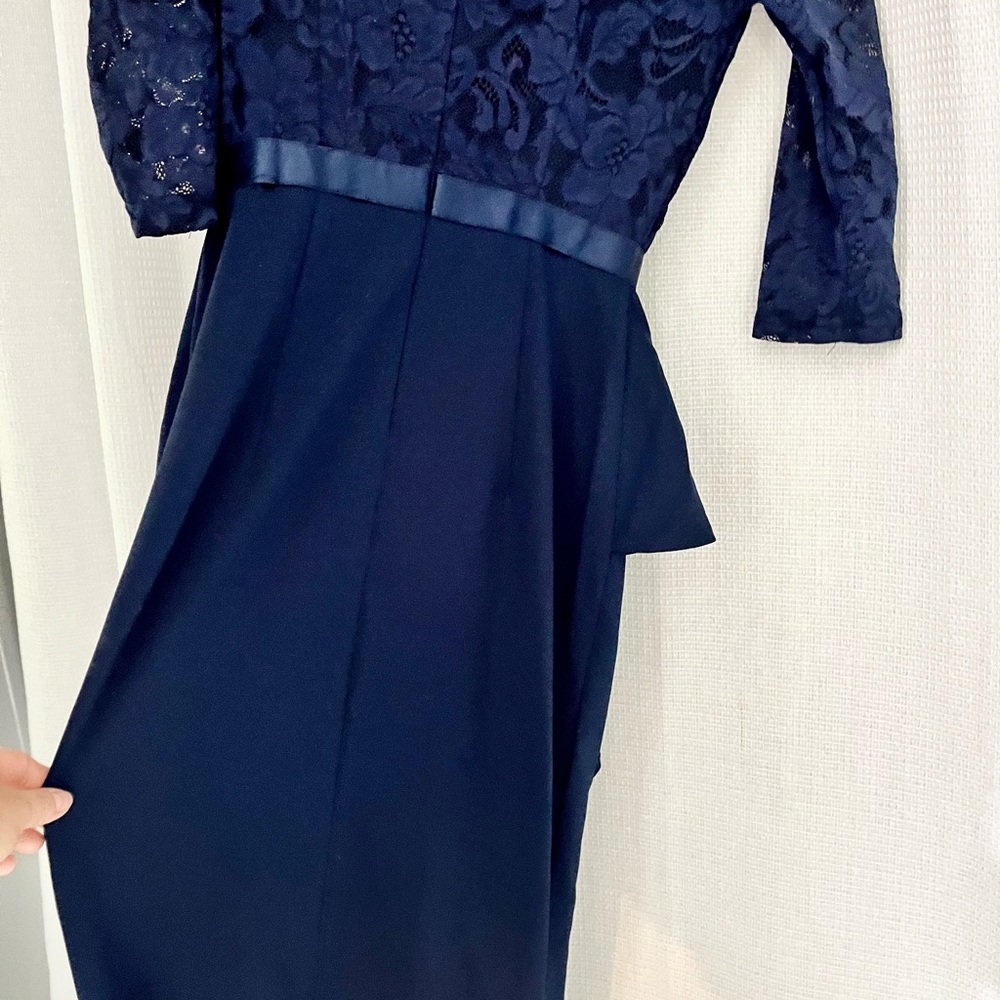MISSMAY Women's Vintage Floral Lace Ruffle Half Sleeve dress